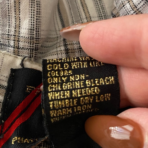 Phat Farm Classic Plaid Flat Front Performance Shorts 38 - Picture 11 of 12